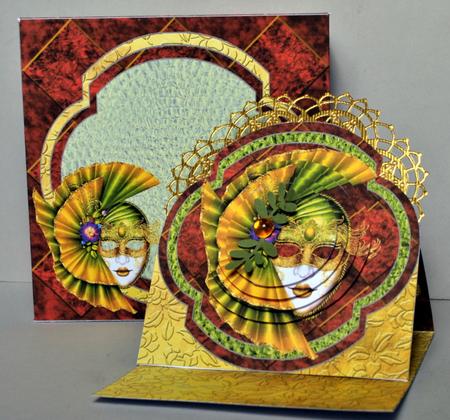 Masquerade Easel Card Kit by Kristina Norbat