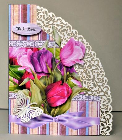 Abstract Shaped Card Tulips from Amsterdam by Kristina Norbat