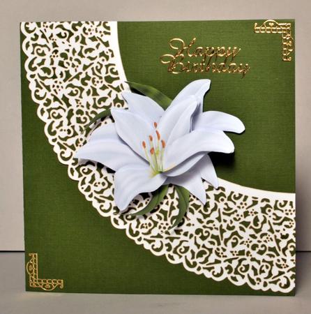 3D Decoupage Lily by Kristina Norbat