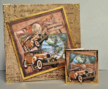 Vintage World Male Card by Kristina Norbat
