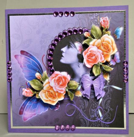 Vintage Lady Roses Beauty by Kristina Norbat