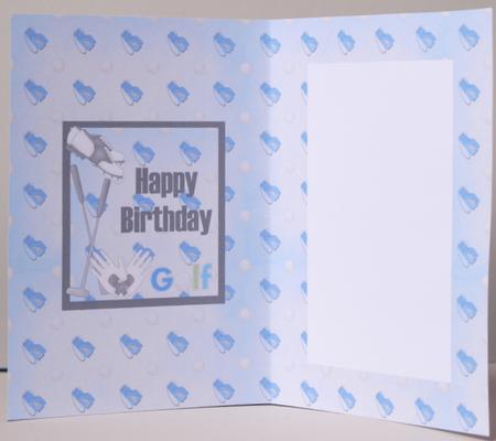 Happy Birthday Golf Male Card Insert by Kristina Norbat