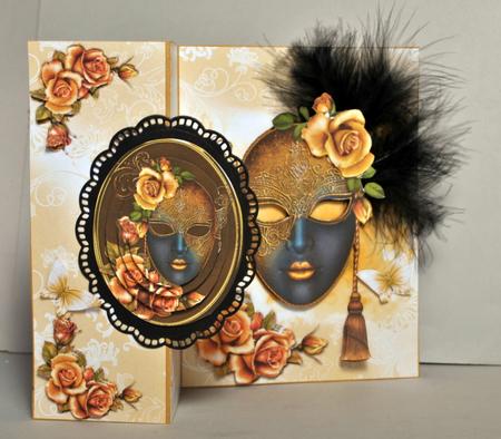 Beautiful Golden Masque No Holes Fold Mini Kit by Kristina Norbat