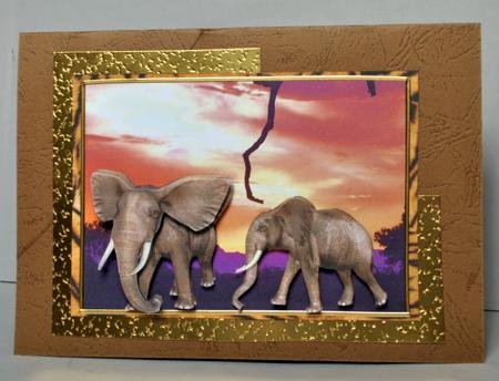 Elephants Rulers of the Jungle Sunset by Kristina Norbat