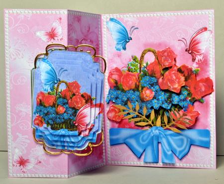 Vintage Roses and Forget-me-nots No Holes Mini Kit by Kristina Norbat