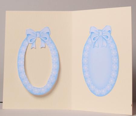 Oval Lace and Ribbon Inserts - Blue by Kristina Norbat