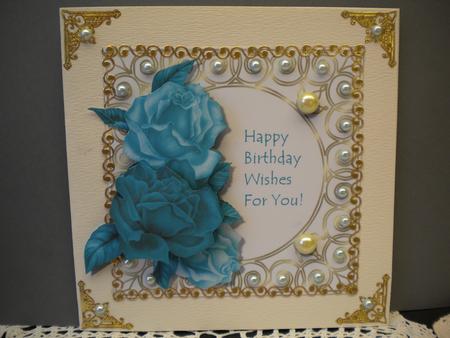 Teal & Gold Birthday Topper by Kristina Norbat