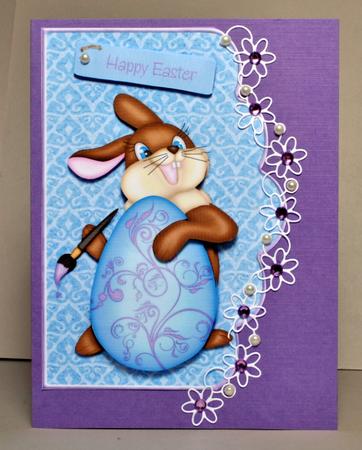 Easter Bunny with Painted Egg by Kristina Norbat