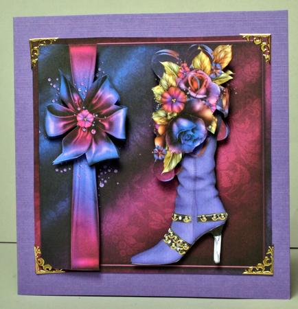 Lilac Roses & Boot by Kristina Norbat