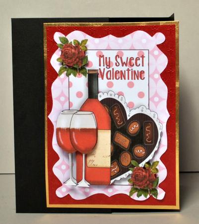 Red Roses Wine, and Chocolates by Kristina Norbat