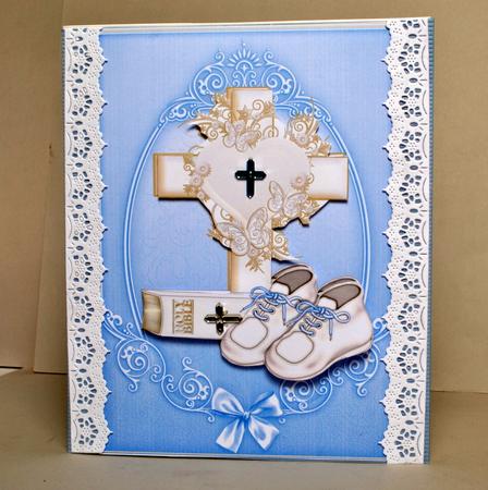 Christening/holy Communion Card Front Little Boy by Kristina Norbat