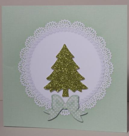 Square Pearls and Lace Card Front or Insert by Kristina Norbat