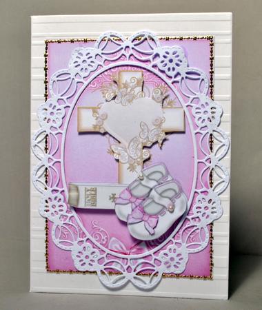 Christening/holy Communion Card Front Little Girl by Kristina Norbat