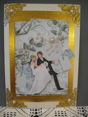 Wedding Album Page Decoupage by Kristina Norbat