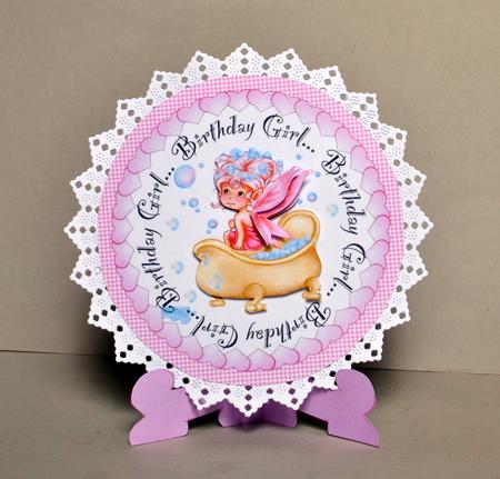 Birthday Girl - Plate Card by Kristina Norbat