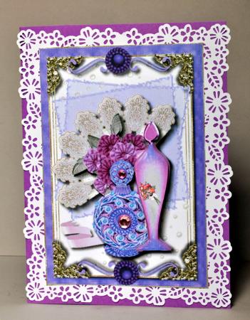 Purfume & Flowers Card Topper 1 by Kristina Norbat