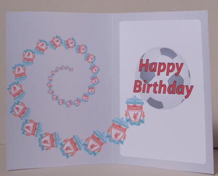 Football Fan Birthday Insert by Kristina Norbat