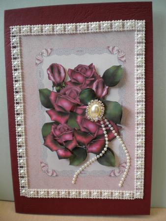 Rose Bouquet Card by Kristina Norbat