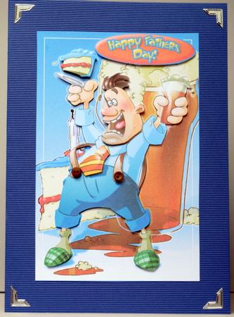 Beer, Cake and Birthday Dude! Quick Card. by Kristina Norbat