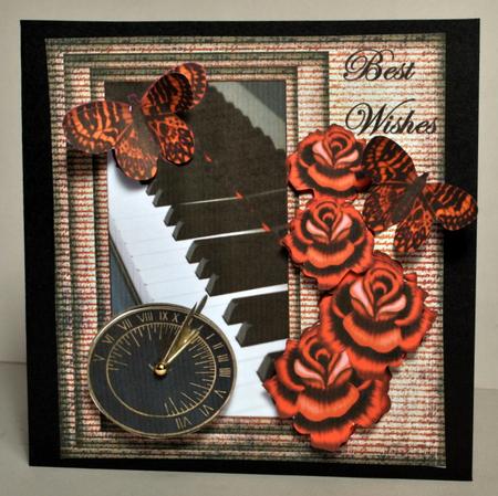 Male Card Music Best Wishes by Kristina Norbat
