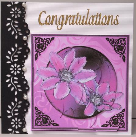 Clematis Quick Card Shell Edged Corner Side Stacker by Kristina Norbat