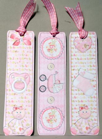 Baby Girl Caucasian Bookmark by Kristina Norbat