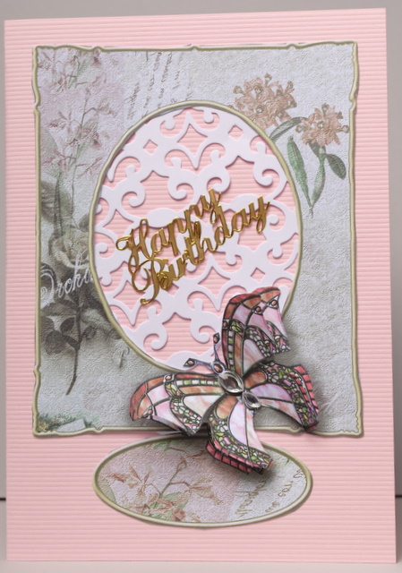 Blue and Taupe Collage and Butterfly A5 Card Fronts by Kristina Norbat