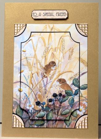 Field Mice at Harvest Home by Kristina Norbat