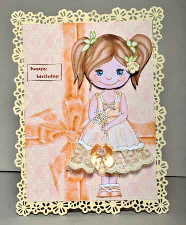 Cute Girl in Peach by Kristina Norbat