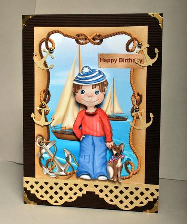 Birthday Boy Card by Kristina Norbat
