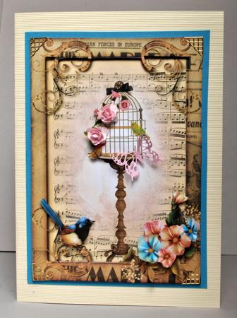 Shabby Chic Birdcage + Sheet Music by Kristina Norbat