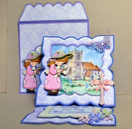 First Holy Communion Easel Card Kit & Decoupage by Kristina Norbat