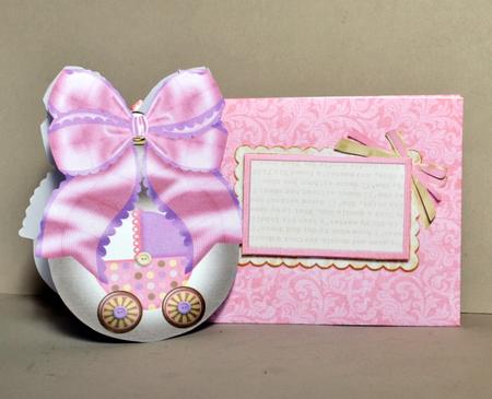 Mini-kit - Bauble Shape Girl Gift Card by Kristina Norbat
