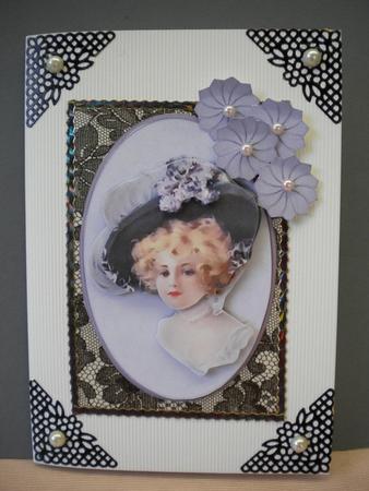 Bygone Beauty Cameo Decoupage by Kristina Norbat