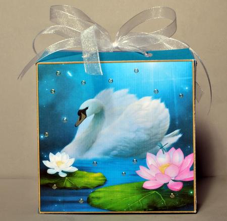 Moonlit Swan and Lily Gift Tote by Kristina Norbat