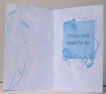 Have a Wonderful Day Insert (soft Blue) by Kristina Norbat