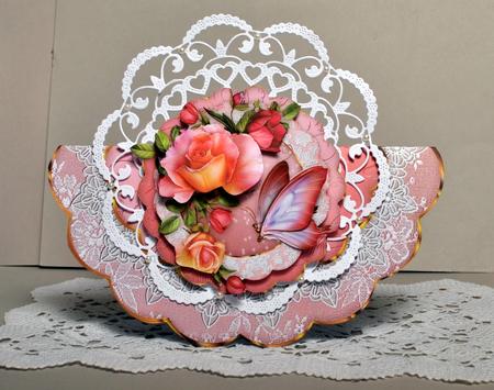Romantic Roses Wobble Card Mini Kit by Kristina Norbat