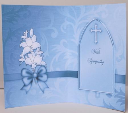 With Sympathy Metallic Matching Insert 5 x 7 Portrait by Kristina Norbat