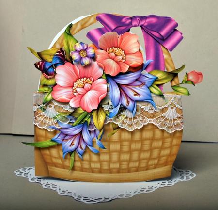 Flower Basket Mini Kit - Multi Flowers by Kristina Norbat