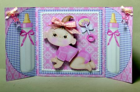 Mini Kit Baby Girl Trifold by Kristina Norbat
