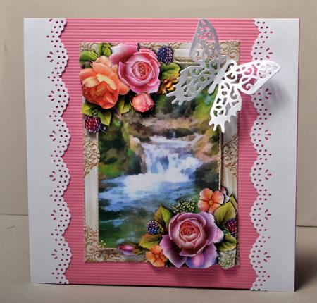 English Roses & Watercolour Waterfall + Extra Plaque by Kristina Norbat