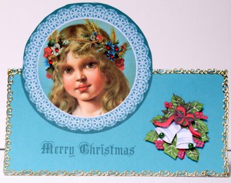 Christmas Girl in Lace Over the Edge by Kristina Norbat