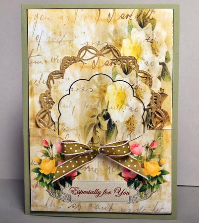 Pocket Card Vintage Roses by Kristina Norbat