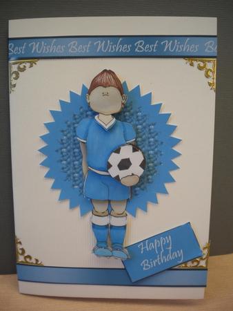 Football Crazy Boy Doodles by Kristina Norbat