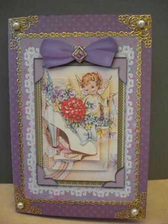 The Shoe Fairy A5 Lace Card Front Step by Step by Kristina Norbat