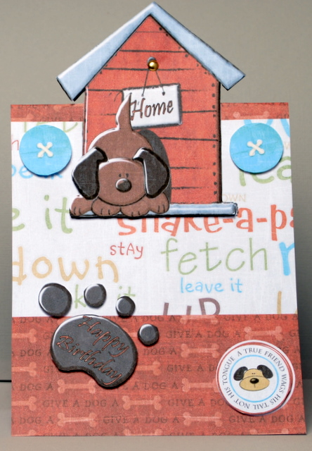 In the Doghouse Over the Edge Card by Kristina Norbat
