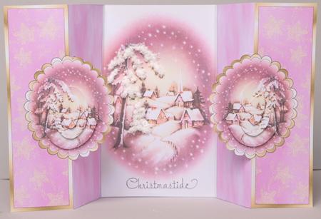Christmastide - Duo Foldback Card with Oval Stackers by Kristina Norbat