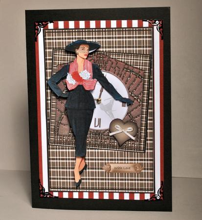 Special Lady Art Deco Clock by Kristina Norbat