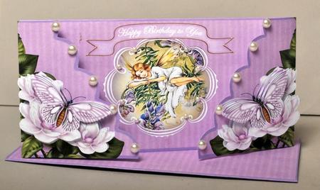 Lilac Fairy Happy Birthday Fancy Picture 3D Card Kit by Kristina Norbat