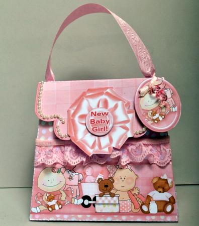 Handbag Gift Box New Baby Girl by Kristina Norbat